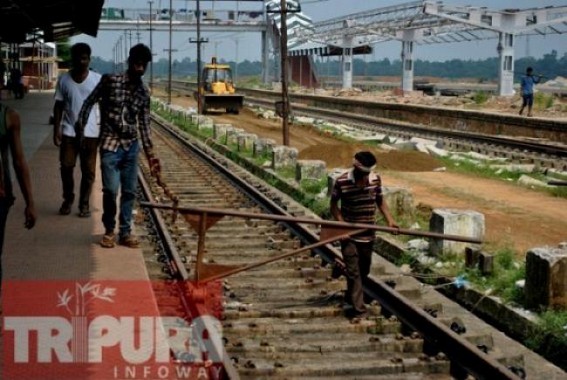 BG Conversion: work stalled at different spots of Agartala-Karimganj railway track